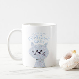 Underbar Glittrig Glamour Mamma Katt Kaffemugg