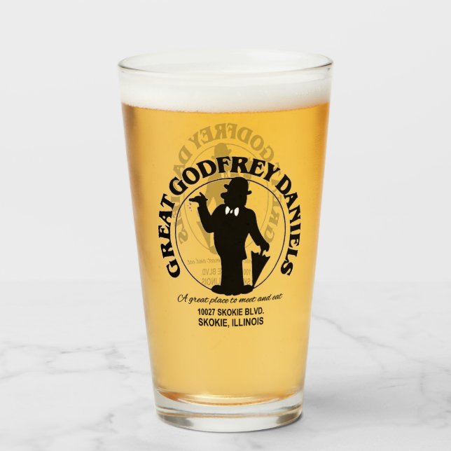 Underbar Godfrey Daniels Restaurant, Skokie, Illin Glaskopp (Framsida fylld)