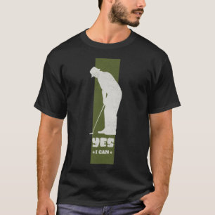 Underbar golfplay för golfspelare i Canutter Putte T Shirt