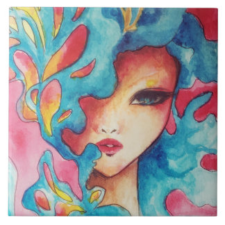 Underbar graffiti-platta med flerfärgad design kakelplatta