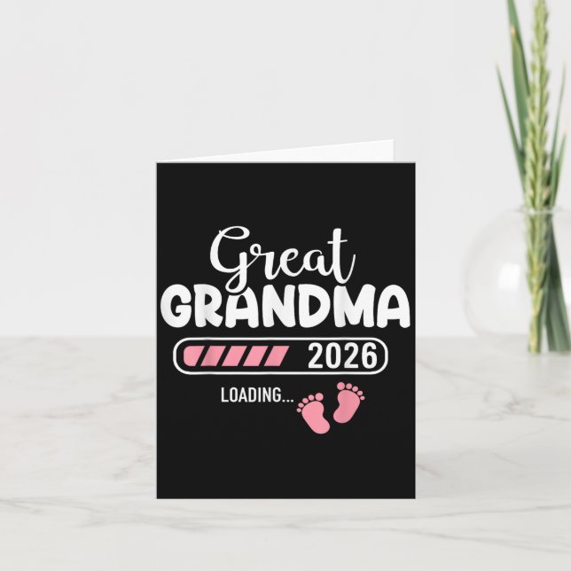 Underbar Grandma 2026-inläsning Kort (Framsida)