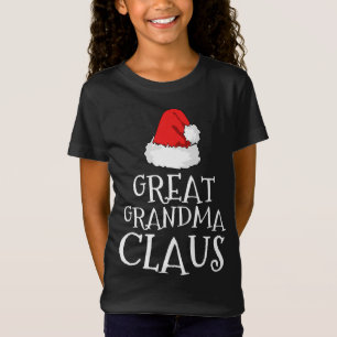 Underbar Grandma Claus jul-matchning för Hat-famil T Shirt