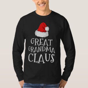 Underbar Grandma Claus jul-matchning för Hat-famil T Shirt