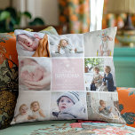 UNDERBAR GRANDMA "de mest älskade" foto Collage Th Kudde<br><div class="desc">Trendig modern fotokollage-kudde för Underbar mormor. Skapa din egen personliga gåva med ett 8 (8) fotokollage bestående av en fyrkantig layoutmall för bild,  texten "den mest älskade underbara mormor" och namn/s. All text och färg kan ändras till din egen personliga smak med hjälp av alternativet anpassa ytterligare.</div>