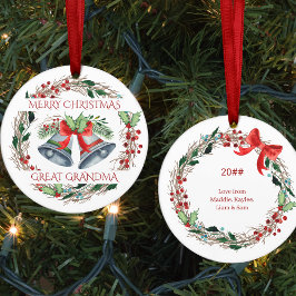 Underbar Grandma Holly Klockor Rustic WandeGod-jul Julgransprydnad Keramik