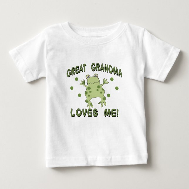 Underbar Grandma Kärlek Me Frog Tee Shirt (Framsida)
