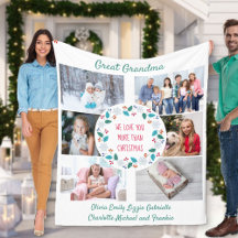 Underbar Grandma Photo Collage Winter Woodland