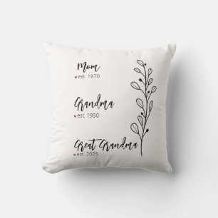 Underbar Grandma Pillow Personlig Grandparent Kudde