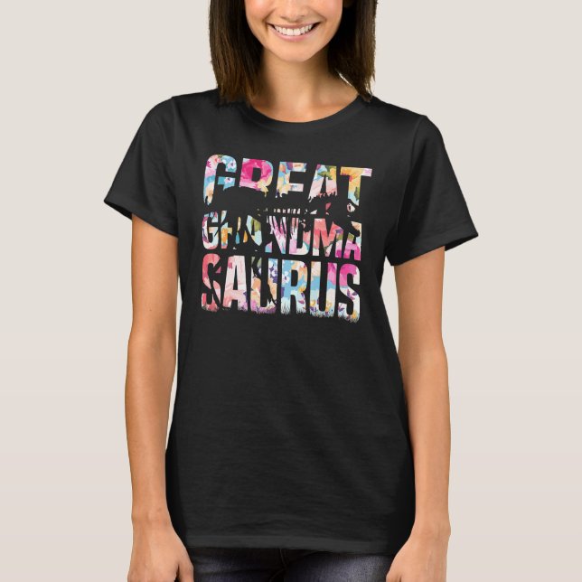 Underbar Grandmasaurus Rex Grandma Rex Underbar Gr T Shirt (Framsida)