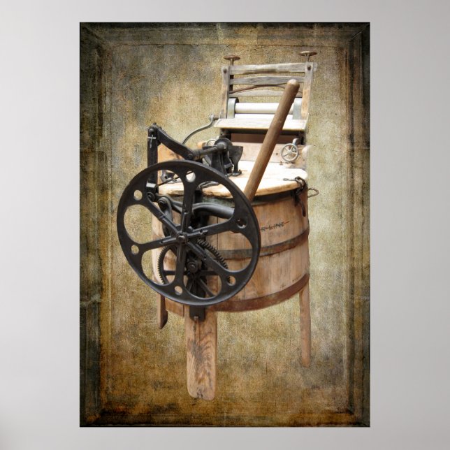 UNDERBAR GRANDMODERS TVÄTTA MASKIN POSTER (Framsidan)