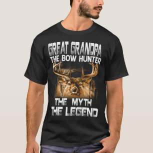 UNDERBAR GRANDPA Bow Hunter Myth the Legend H T Shirt