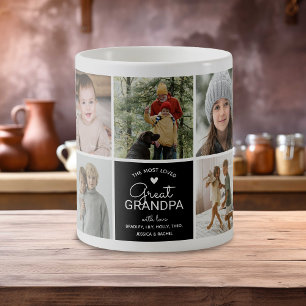 UNDERBAR GRANDPA "de mest älskade" Photo Collage Kaffemugg