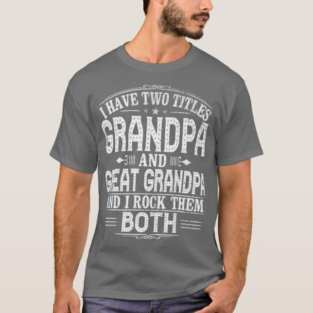 Underbar Grandpa Grandpas Underbar Grandpa T Shirt (Framsida)