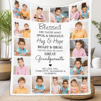 Underbar Grandparent Personlig Dikt Photo Collage