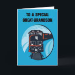 Underbar Grandson 4e födelsedagen Blue Tåg Kort<br><div class="desc">Ett underbart kort för en Underbar morson. Din vackra lilla pojke kommer att ta emot tåg med ett stort nummer fyra på 4e födelsedagen. Ett mycket passande kort för en pojke med en söt illustration på en blå bakgrund som kommer att le på hans ansikte.</div>
