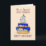 Underbar Grandson 6e Birthday, 6 på Sweet Blue Cak Kort<br><div class="desc">Nu när han blir sex,  kan du skicka din underbara barnbarn ett sött hälsning på hans speciella dag. Med det här kortet får du söt hälsning för honom med en kaka och en kopp på framsidan. Skicka kortet till honom och gör hans speciella dag extra speciell.</div>