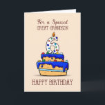 Underbar Grandson 6e Birthday, 6 på Sweet Blue Cak Kort<br><div class="desc">Nu när han blir sex,  kan du skicka din underbara barnbarn ett sött hälsning på hans speciella dag. Med det här kortet får du söt hälsning för honom med en kaka och en kopp på framsidan. Skicka kortet till honom och gör hans speciella dag extra speciell.</div>