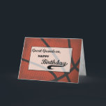 Underbar Grandson Birthday Basketball Distress Kort<br><div class="desc">Det här skulle vara perfektens kort att skicka till din underbara barnson för hans födelsedag. Han kommer att gilla detta om han i synnerhet kärlekar basketbollens sport. Ge honom det här kortet idag! TEXTEN PÅ DET HÄR KORTET ÄR GRUNGE STIL SOM AVSIKTLIGT SER ÅLDRAS OCH ARBETAR UT.</div>
