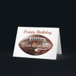 Underbar Grandson Birthday Grunge Large Football Kort<br><div class="desc">Det Underbara "Grandson Birthday Grunge Large Football Card" är ett idealiskt val för sportfantaster som uppskattar en tålig och djärv design. Kortet har ett dynamiskt, grymt estetiskt utseende, som kombinerar plågat struktur och edgy grafik som ge är en unik contemporary. Att dominera fronten är en stor, livfull bild av en...</div>