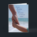 Underbar Grandson Child Birthday Holding Händer Be Kort<br><div class="desc">Fira en speciell i dag med detta kort med en vuxen som håller ett barn på omslaget. Ett vackert kort för att skicka födelsedagshälsningar till din omhuldade och älskade underbara barnson idag.</div>