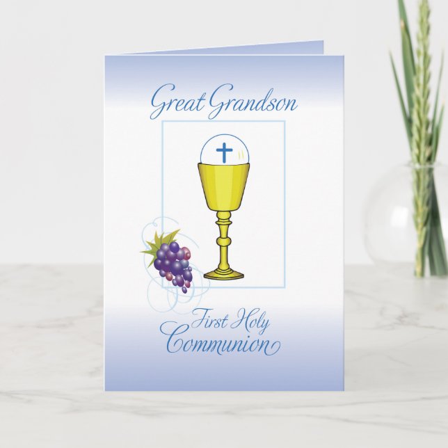 Underbar Grandson First Communion, Chalice with Ho Kort (Framsida)