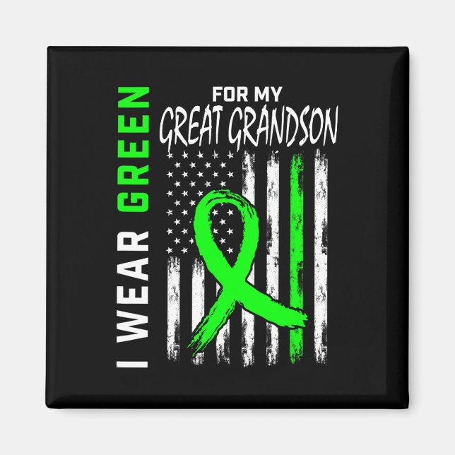 Underbar Grandson Kidney Disease Cerebral Palsy Me Magnet (Framsidan)