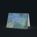 Underbar Grandson Religiösa Birthday Blessings Kort<br><div class="desc">Den här enkla designen har en tidlös appell som säkert fångar din underbara barnsons uppmärksamhet och får honom att känna sig speciell på sin stora dag. Det är perfektens sätt att uttrycka sin tacksamhet för den underbara unga vuxen han har blivit och den välsignelse han ger till din familj. Detta...</div>
