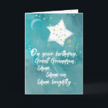 Underbar Grandson Tween eller Tonåring Birthday Ni Kort<br><div class="desc">Din underbara barnson firar sin födelsedag idag. Det här kortet är designat för att inspirera honom och uppmuntra honom att visa en ljus människa. Han kommer säkert att tycka om det här kortet.</div>
