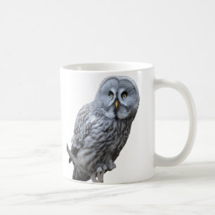 Underbar Grått Uggla Kaffemugg