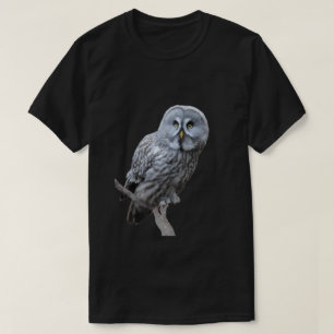 Underbar Grått Uggla T Shirt
