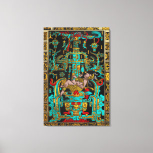 Underbar Grav i Pakal - Palenque Astronaut Canvastryck