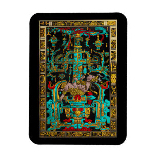 Underbar Grav i Pakal - Palenque Astronaut Magnet