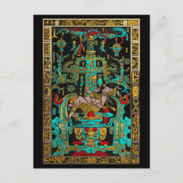 Underbar Grav i Pakal - Palenque Astronaut Vykort