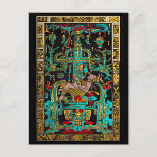 Underbar Grav i Pakal - Palenque Astronaut Vykort