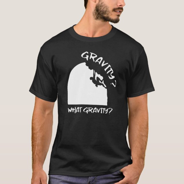 Underbar Gravity Bouldering Boulder Mountaineering T Shirt (Framsida)