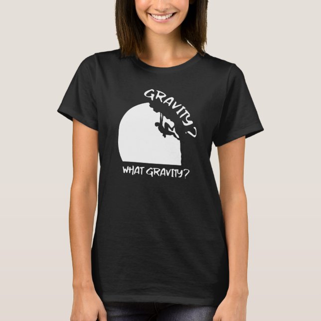 Underbar Gravity Bouldering Boulder Mountaineering T Shirt (Framsida)