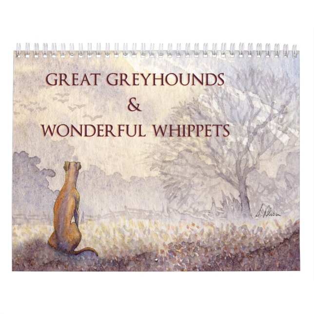 Underbar Greyhounds & Wonderful Whippets-kalender Kalender (Omslag)