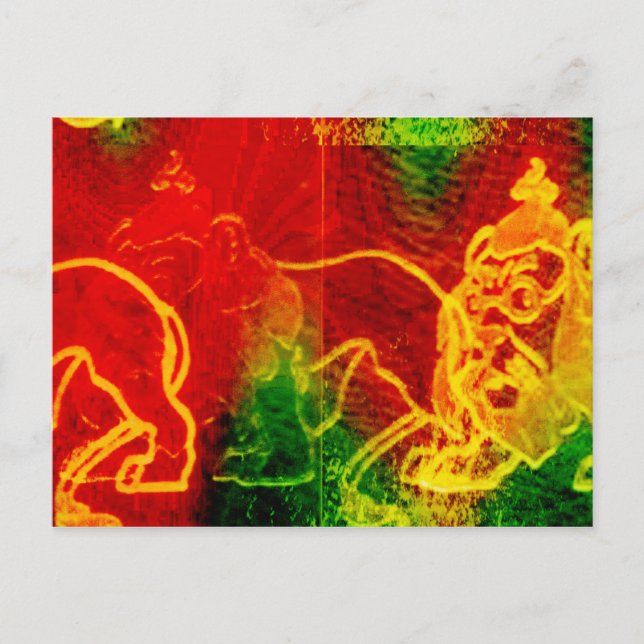 Underbar guide till Oz fegt Lejona vykort (Framsida)