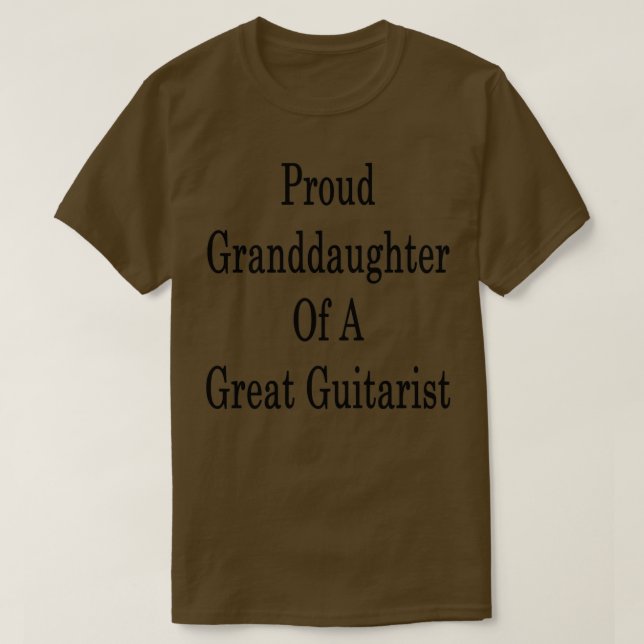 Underbar Guitarist, känd som mordotter T Shirt (Design framsida)