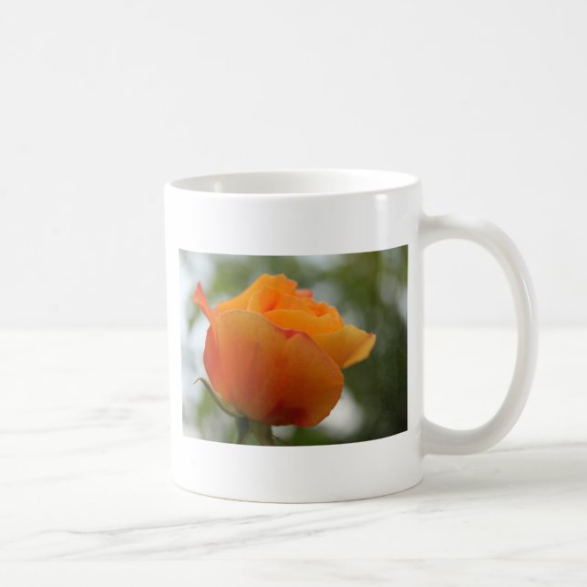 underbar gul ros blomsterfotografi. kaffemugg (Höger)