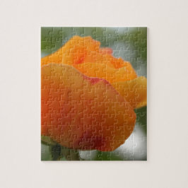 underbar gul ros blomsterfotografi. pussel