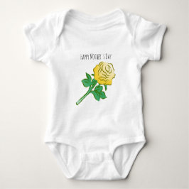 Underbar gul ros t shirt