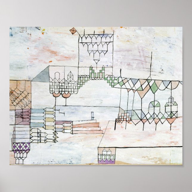 Underbar Hall for Singers : Paul Klee 1930 Poster (Framsidan)