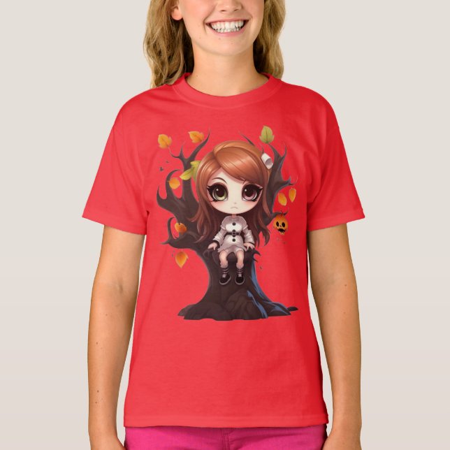 Underbar Halloween t-skjorta T Shirt (Framsida)