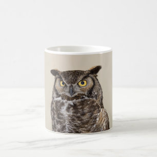 Underbar hälsningmugg för Horned uggla Kaffemugg
