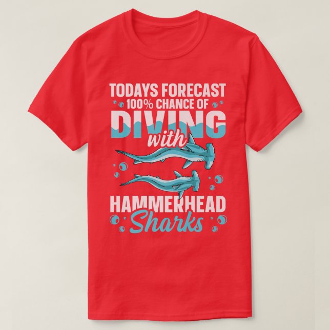 Underbar Hammerhead Shark Design for a Hammerhead  T Shirt (Design framsida)