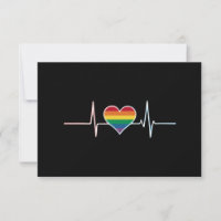 Underbar HBTQ Gay Pride Hjärtbeat Lesbisk Gays Kär