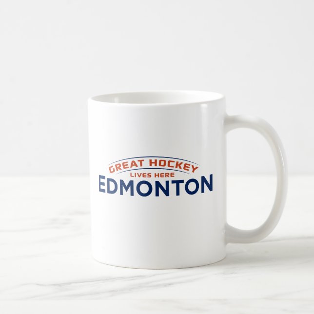 Underbar Hockey Edmonton White Mugg (Höger)