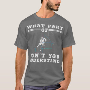 Underbar Hockey Superskoj Player Physics Skating T Shirt