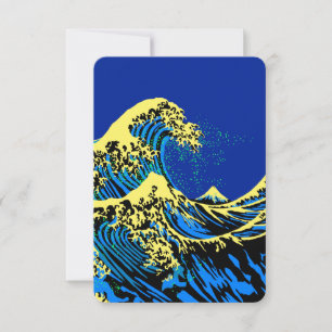 Underbar Hokusai-våg i poppArt Stil Decor